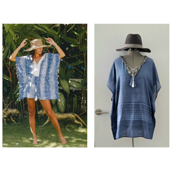Surf Gypsy Other - SURF GYPSY chic travel resort swimwear swim caftan kaftan coverup cover-up s